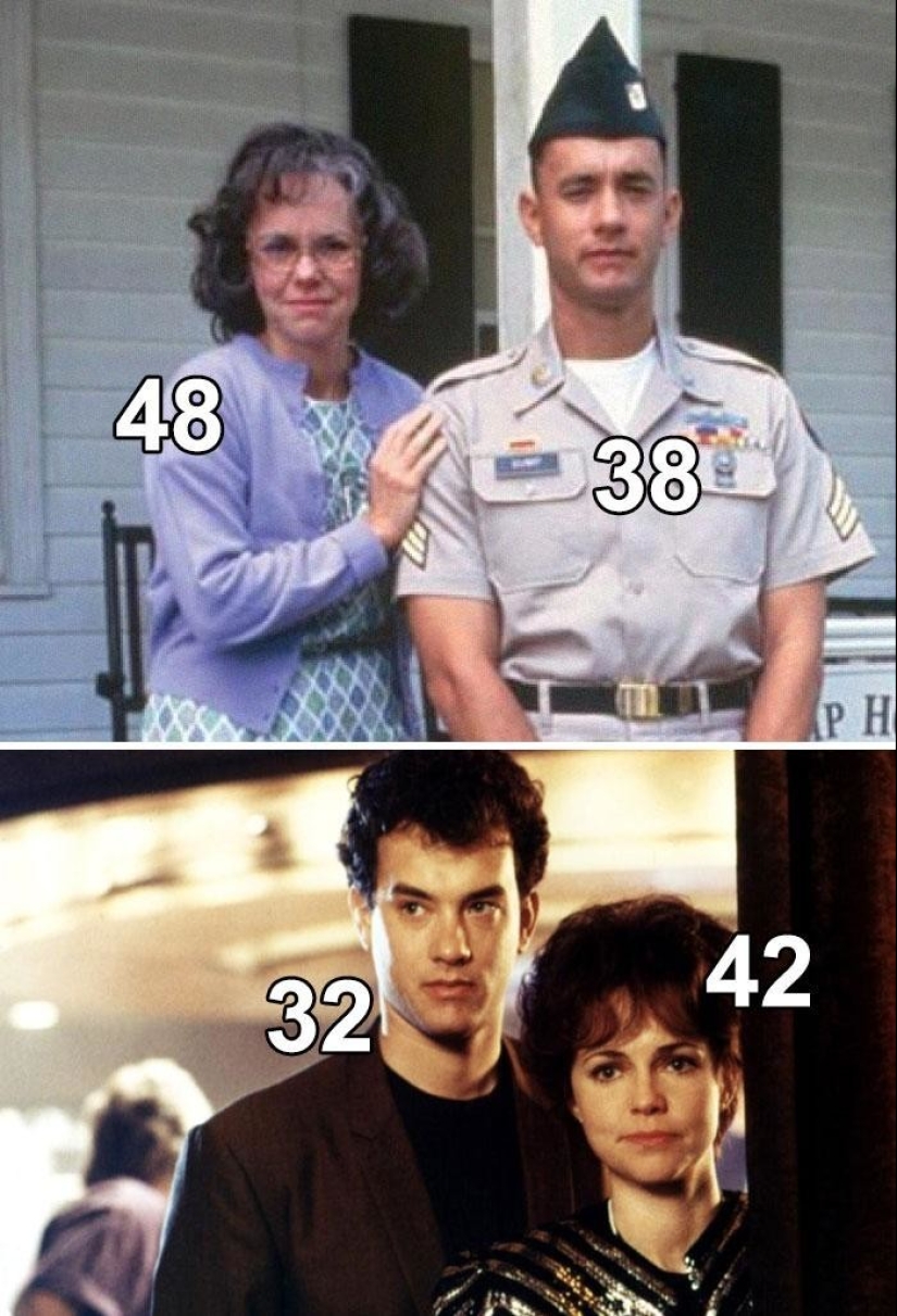 30+ films in which screen parents were younger than their children