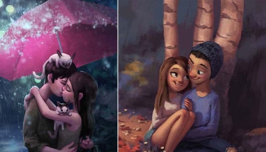 30 idílico ilustraciones de amor y afecto que calentará tu corazón 30 idílico ilustraciones de amor y afecto que calentará tu corazón