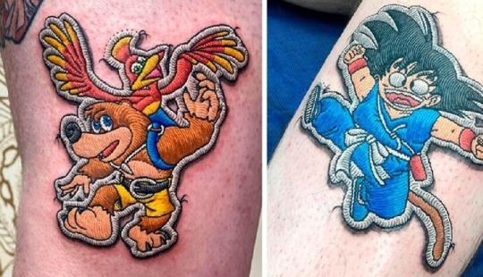 30 Incredibly Cool Tattoos That Look Like Patches