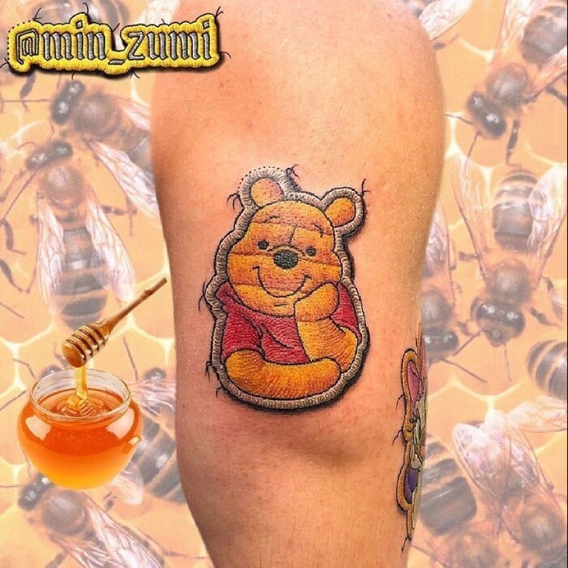 30 tatuajes increíblemente geniales que parecen parches