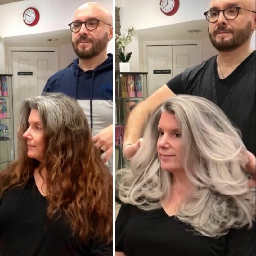30 women who decided that gray hair suits them 30 women who decided that gray hair suits them