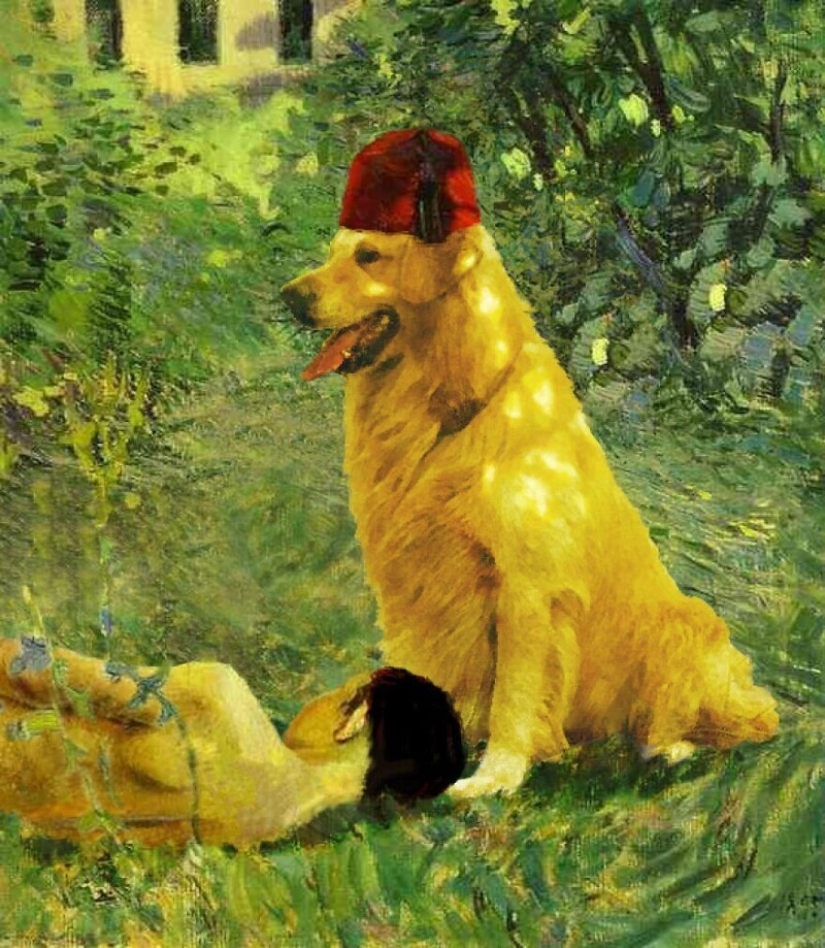 35 obras maestras de la pintura, donde los diseñadores reemplazaron a las personas con animales 35 obras maestras de la pintura, donde los diseñadores reemplazaron a las personas con animales