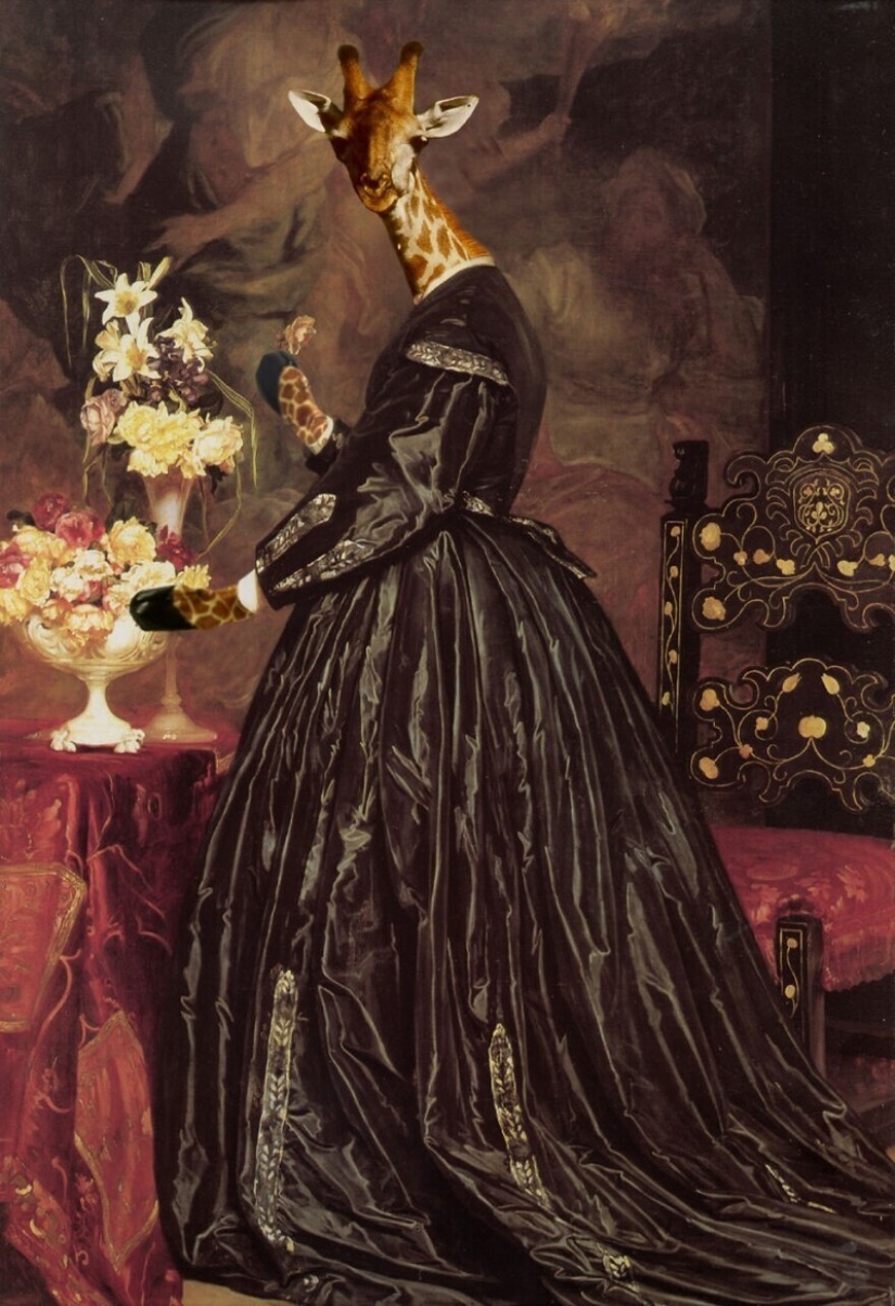 35 obras maestras de la pintura, donde los diseñadores reemplazaron a las personas con animales 35 obras maestras de la pintura, donde los diseñadores reemplazaron a las personas con animales