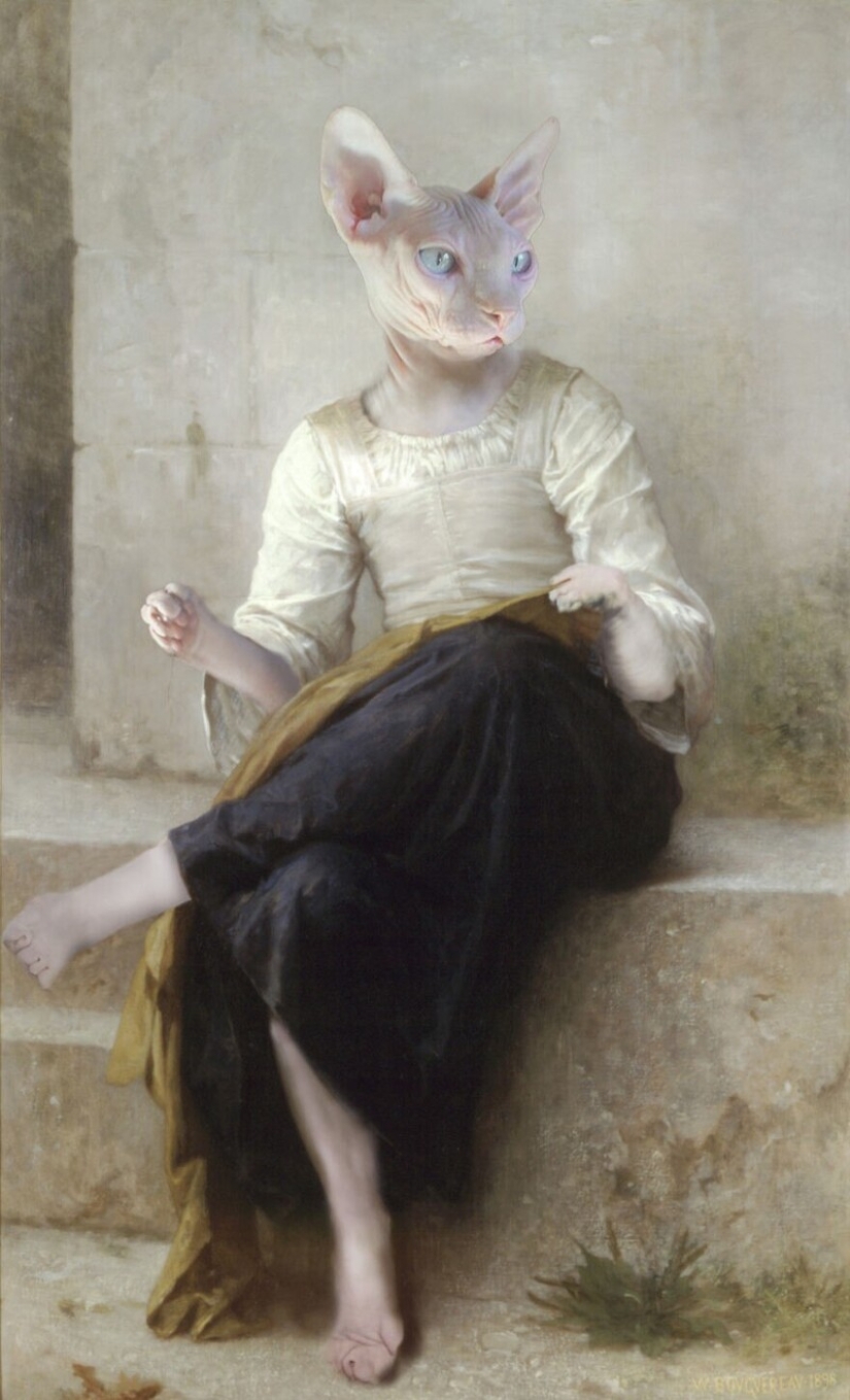 35 obras maestras de la pintura, donde los diseñadores reemplazaron a las personas con animales 35 obras maestras de la pintura, donde los diseñadores reemplazaron a las personas con animales