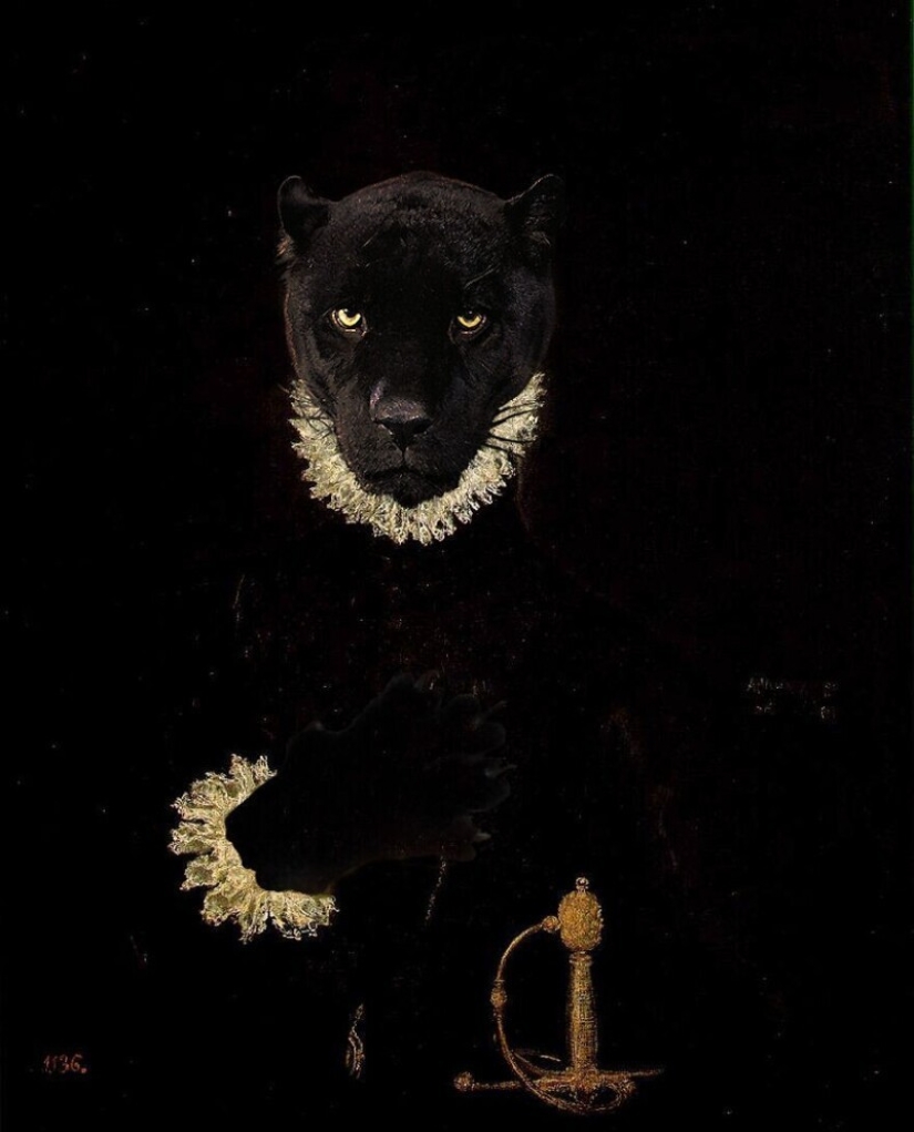 35 obras maestras de la pintura, donde los diseñadores reemplazaron a las personas con animales 35 obras maestras de la pintura, donde los diseñadores reemplazaron a las personas con animales