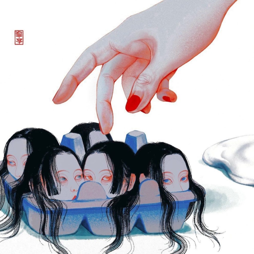 35 psychedelic drawings by Japanese artist SilllDa 35 psychedelic drawings by Japanese artist SilllDa