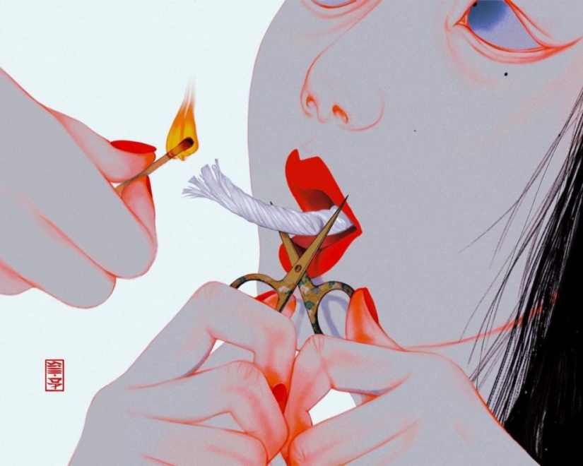 35 psychedelic drawings by Japanese artist SilllDa 35 psychedelic drawings by Japanese artist SilllDa