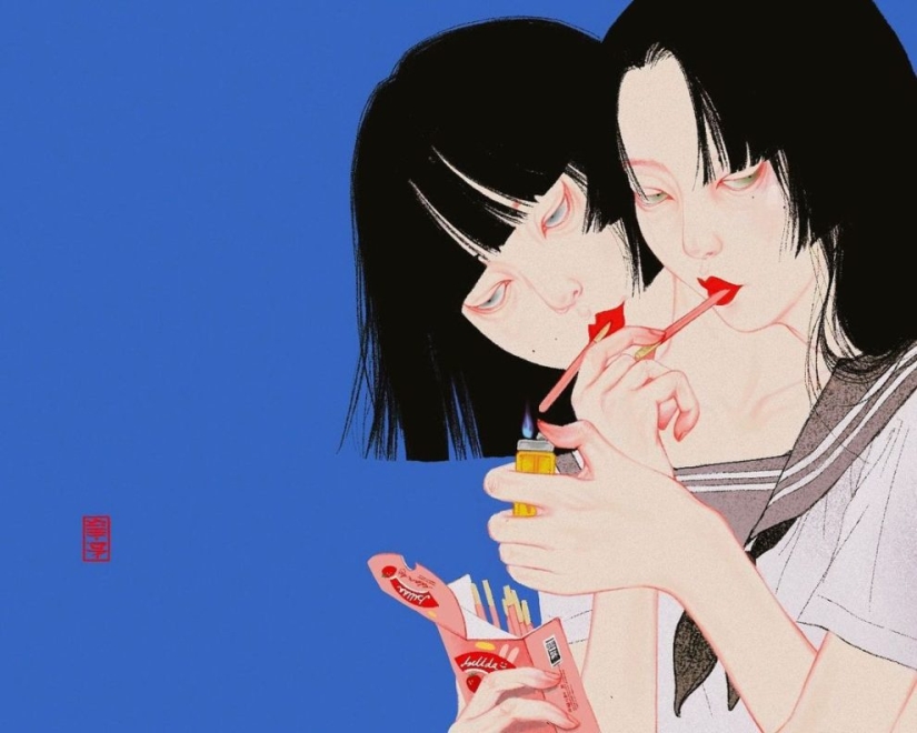 35 psychedelic drawings by Japanese artist SilllDa 35 psychedelic drawings by Japanese artist SilllDa