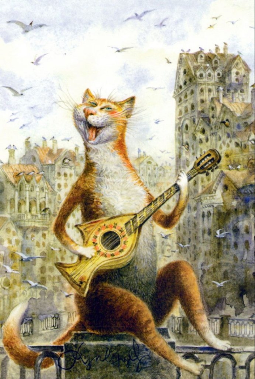 5 artistas que magistralmente dibujo de gatos