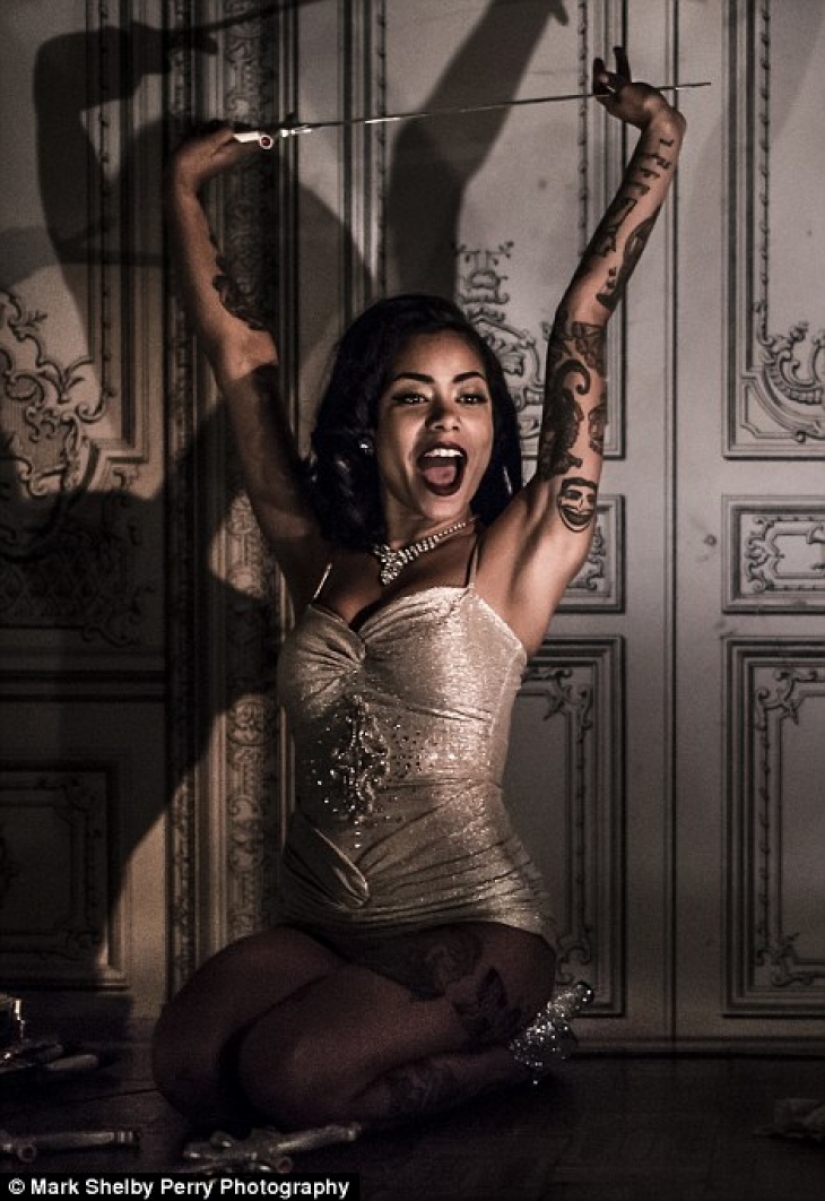 A former Mormon schoolgirl has become the most unusual sword swallower in the world A former Mormon schoolgirl has become the most unusual sword swallower in the world