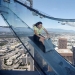 A glass slide on the tallest skyscraper in Los Angeles replaces the brave elevator