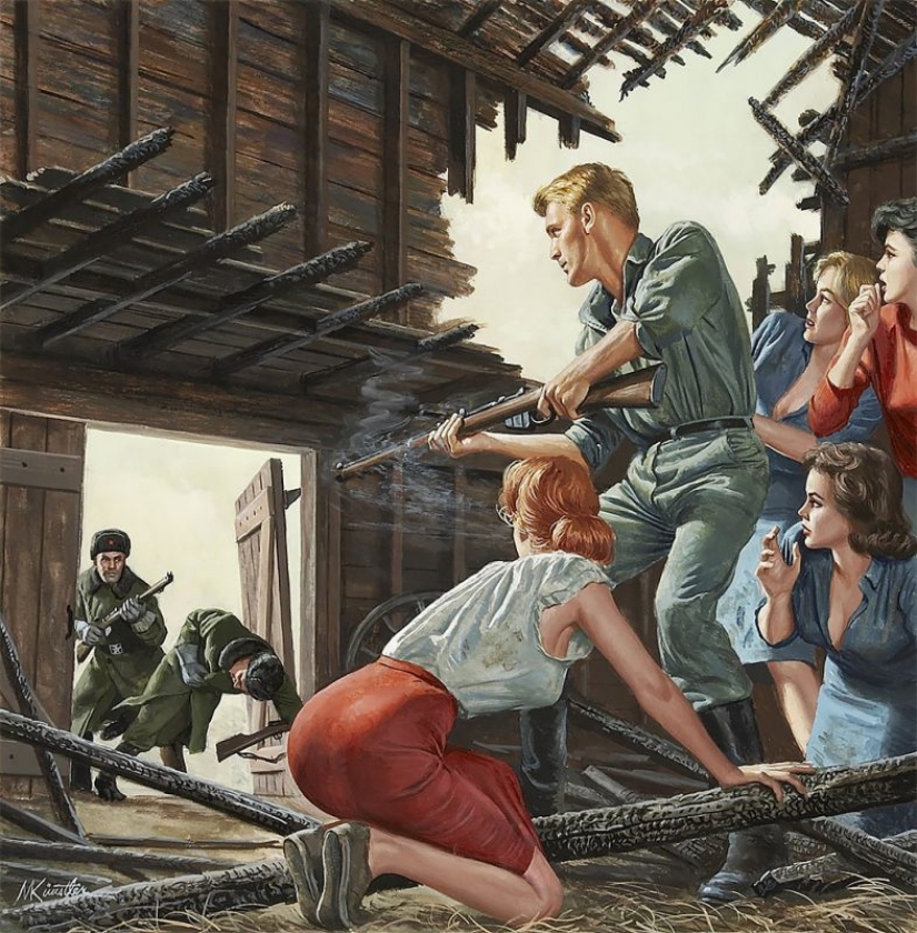 A rattling mix: spies, beauties, Nazis and heroes in stunning illustrations by Mort Kunstler A rattling mix: spies, beauties, Nazis and heroes in stunning illustrations by Mort Kunstler