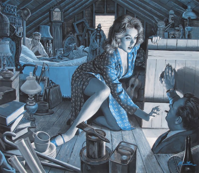 A rattling mix: spies, beauties, Nazis and heroes in stunning illustrations by Mort Kunstler A rattling mix: spies, beauties, Nazis and heroes in stunning illustrations by Mort Kunstler