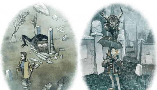 A series of animated images in the style of the best horror movies A series of animated images in the style of the best horror movies