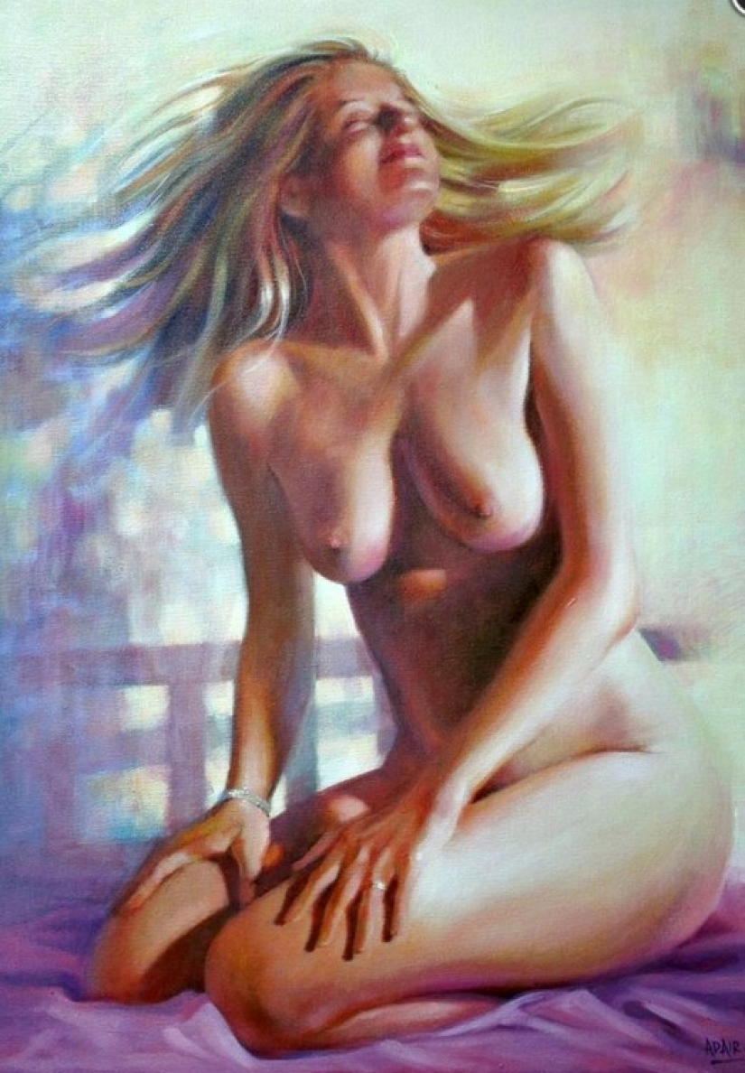 Acuarelas eróticas de Paulina Adair