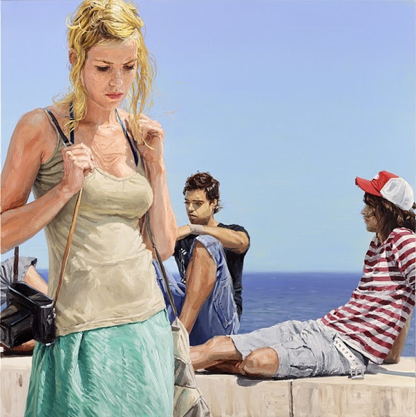 Ah, young people! Warm and realistic paintings by Michel del Campo Ah, young people! Warm and realistic paintings by Michel del Campo