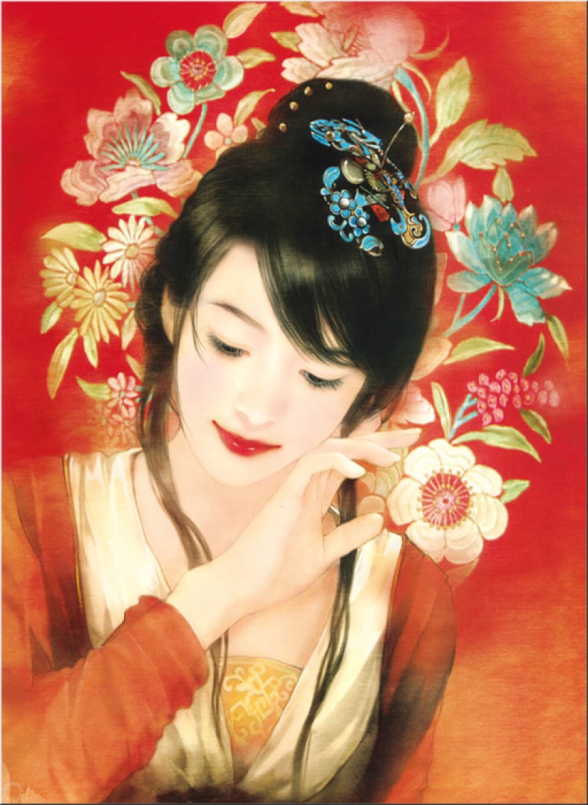 "Air Love in the Forbidden City": Amazing Paintings by Taiwanese Artist Der Jen