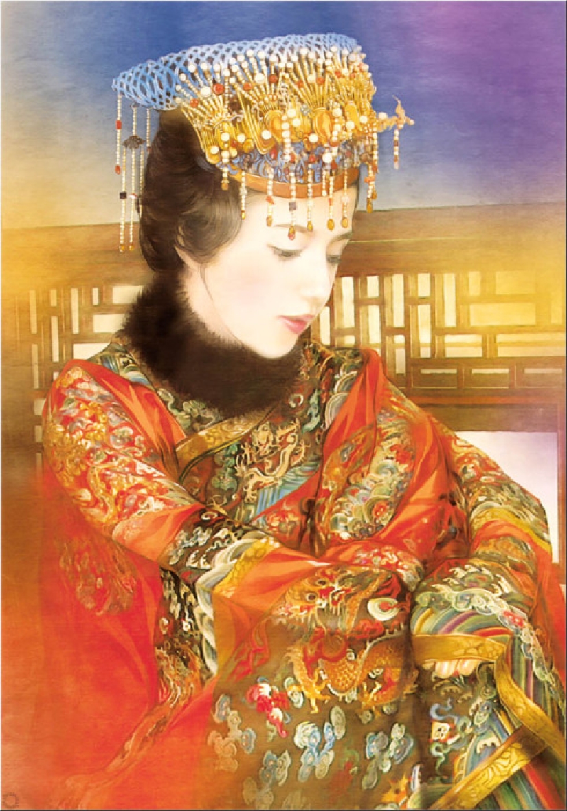 "Air Love in the Forbidden City": Amazing Paintings by Taiwanese Artist Der Jen