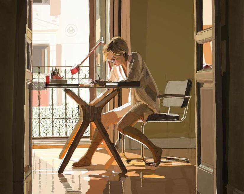 Ambiente soleado del artista Tito Merello Vilar Ambiente soleado del artista Tito Merello Vilar