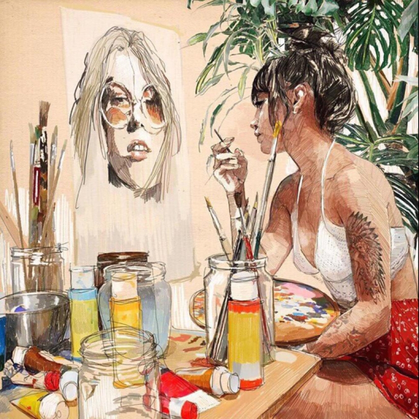 Ambiente soleado del artista Tito Merello Vilar Ambiente soleado del artista Tito Merello Vilar