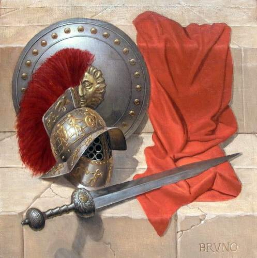 Ancient history in the incredible paintings of Bruno Vepkhvadze Ancient history in the incredible paintings of Bruno Vepkhvadze