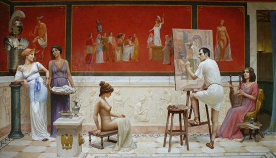 Ancient history in the incredible paintings of Bruno Vepkhvadze Ancient history in the incredible paintings of Bruno Vepkhvadze