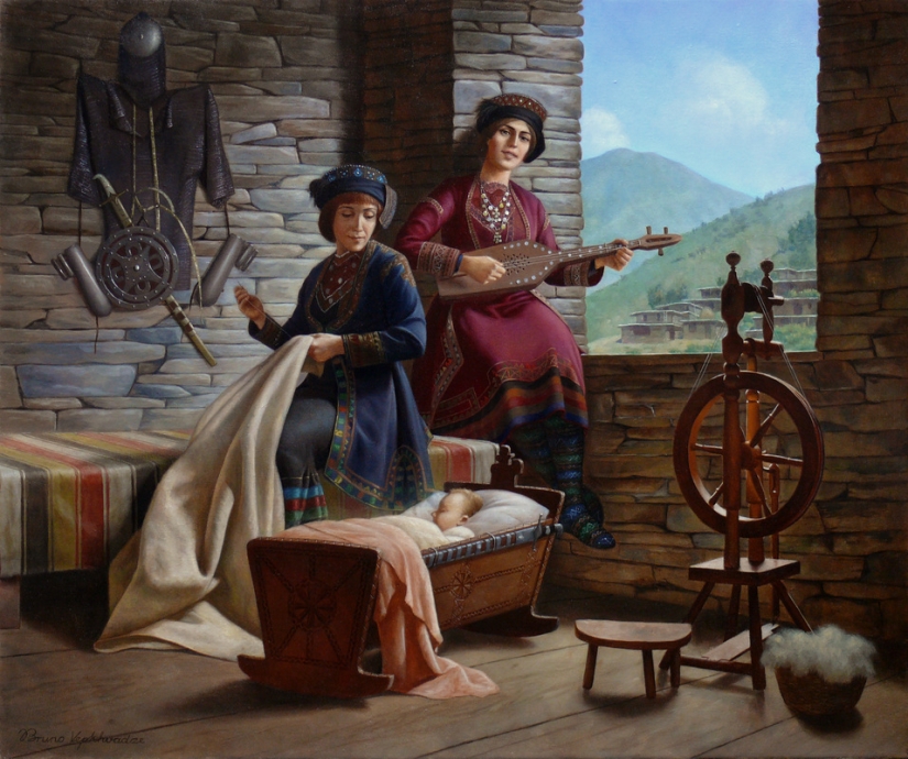 Ancient history in the incredible paintings of Bruno Vepkhvadze Ancient history in the incredible paintings of Bruno Vepkhvadze