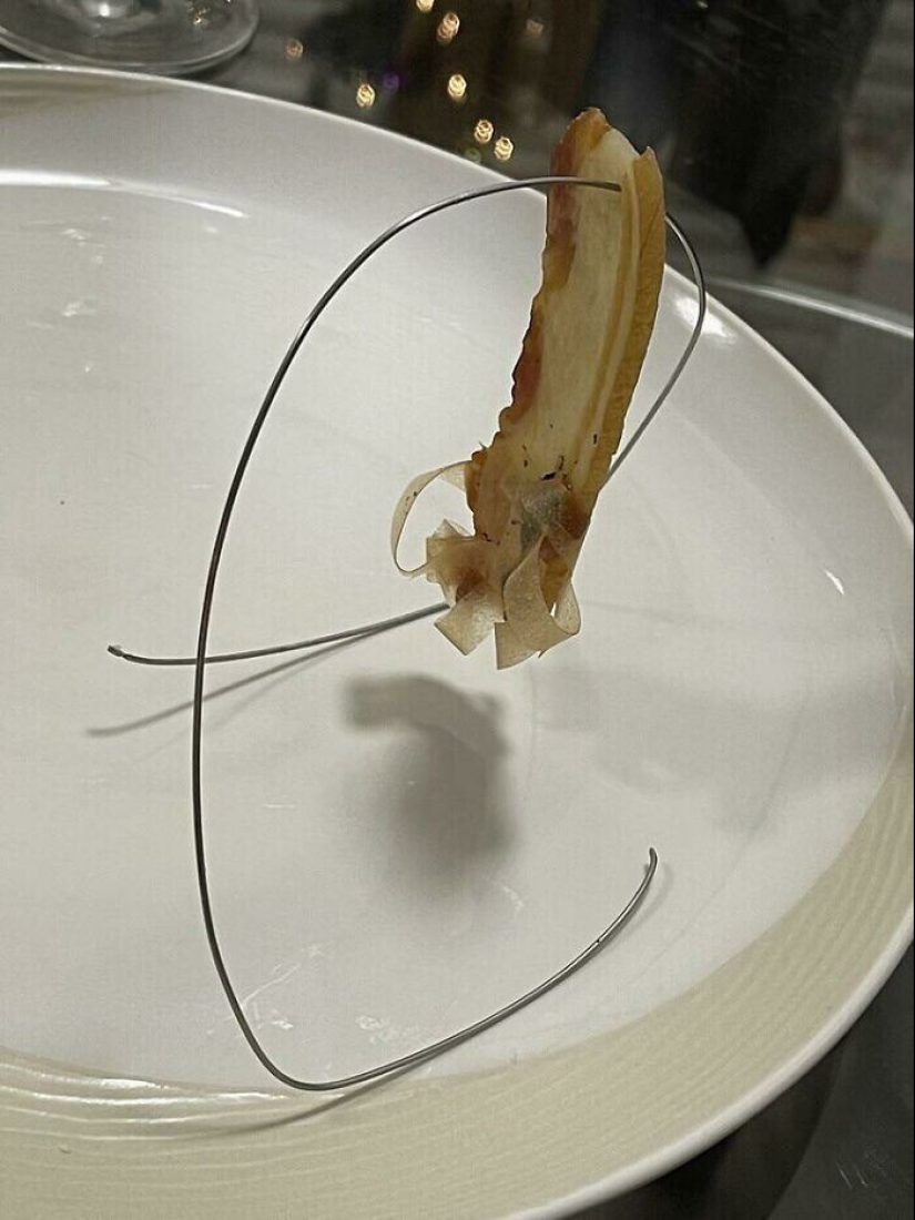 And what, on a plate it was impossible? 30 examples of too unusual serving of dishes