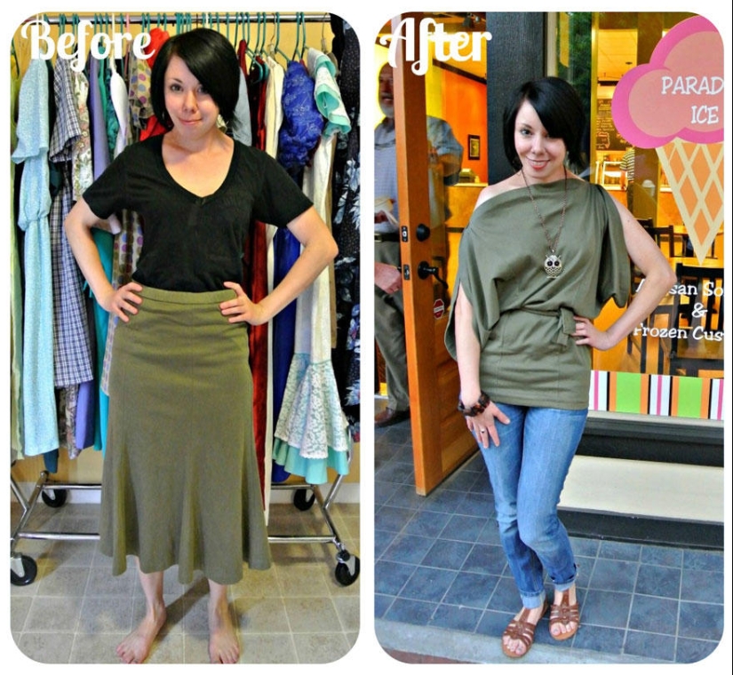 Antes y después: sorprendentes transformaciones de la ropa de segunda mano