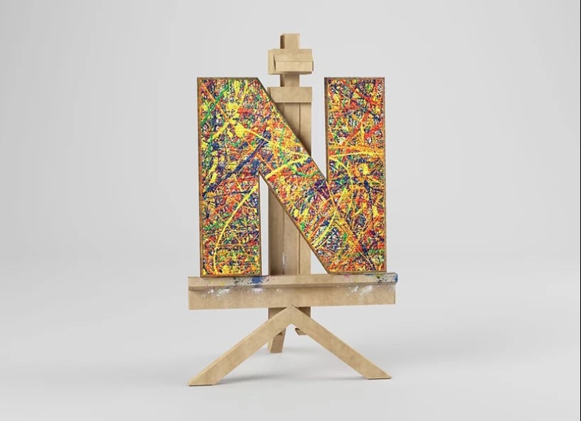 Arthava — amazingly beautiful font of the 26 works of famous artists Arthava — amazingly beautiful font of the 26 works of famous artists