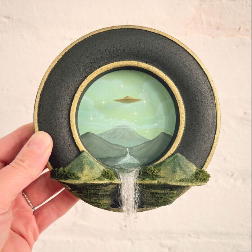 Artist Builds Fantastical Dioramas That Look Straight Out Of A Sci-Fi Fairytale