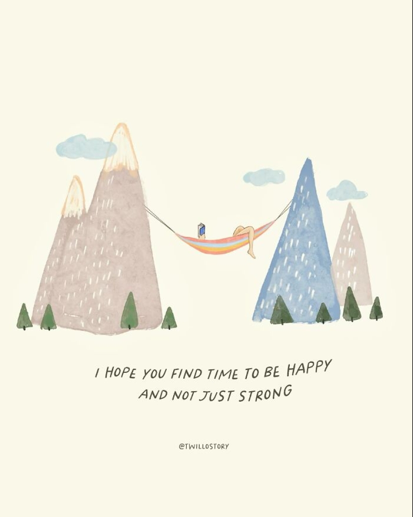 Artist Creates Uplifting Illustrations For Mental Wellness And Positivity Artist Creates Uplifting Illustrations For Mental Wellness And Positivity