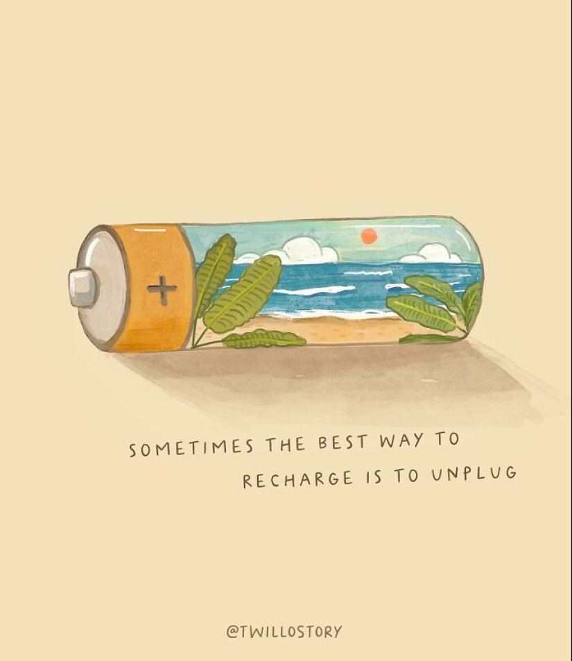 Artist Creates Uplifting Illustrations For Mental Wellness And Positivity Artist Creates Uplifting Illustrations For Mental Wellness And Positivity