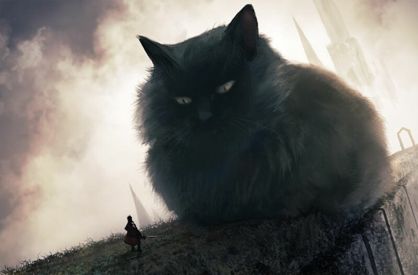 Artista de Japón ha creado un mundo mágico lleno de calidez, amabilidad y enormes bestias Artista de Japón ha creado un mundo mágico lleno de calidez, amabilidad y enormes bestias