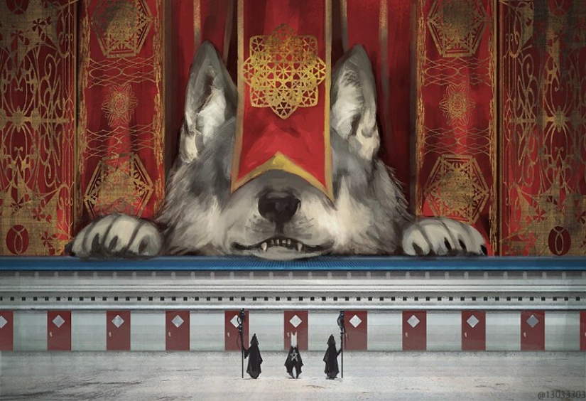 Artista de Japón ha creado un mundo mágico lleno de calidez, amabilidad y enormes bestias Artista de Japón ha creado un mundo mágico lleno de calidez, amabilidad y enormes bestias