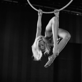 Artistas de circo fotografiados por Bertil Nilsson