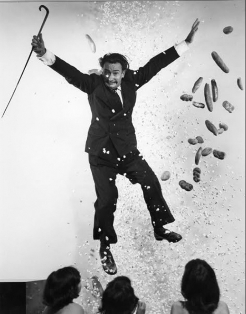 As Philippe Halsman experimented on celebrities
