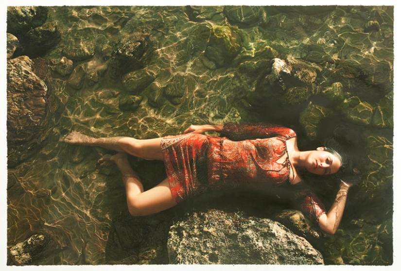 As they're real: sensual female portraits Yigal Ozeri, which are indistinguishable from photos As they're real: sensual female portraits Yigal Ozeri, which are indistinguishable from photos