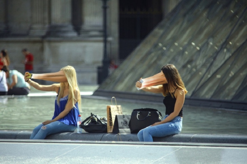 Aterrador foto, que muestra nuestra obsesión con los dispositivos digitales