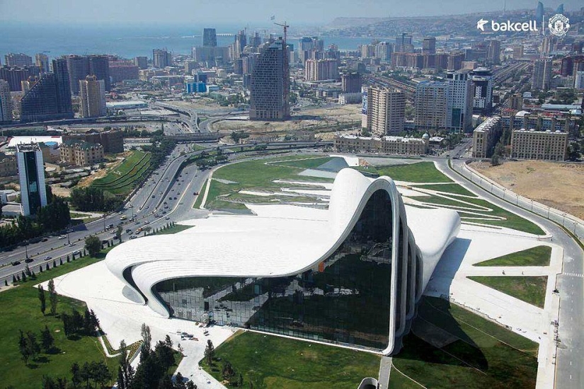 Azerbaiyán a vista de pájaro