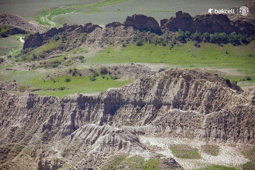 Azerbaiyán a vista de pájaro
