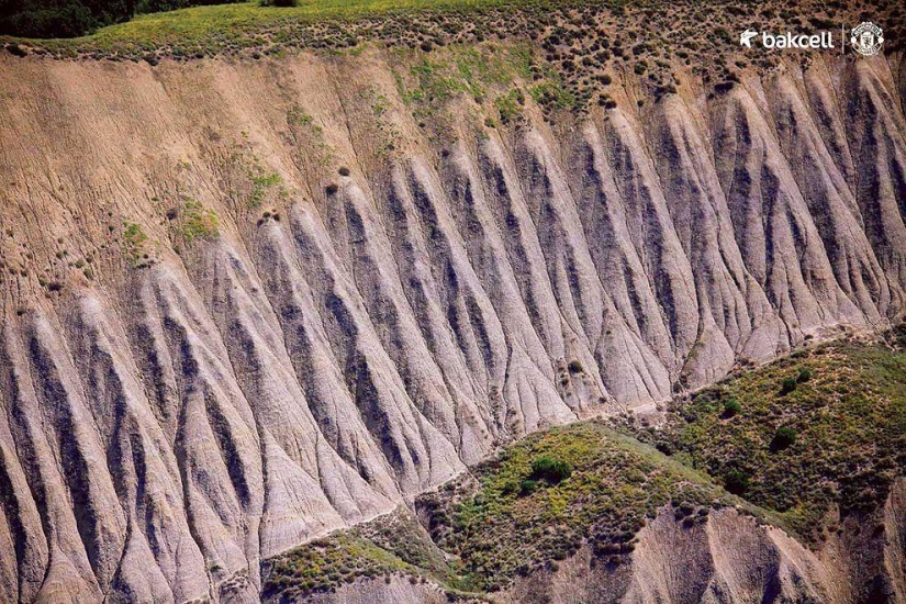 Azerbaiyán a vista de pájaro