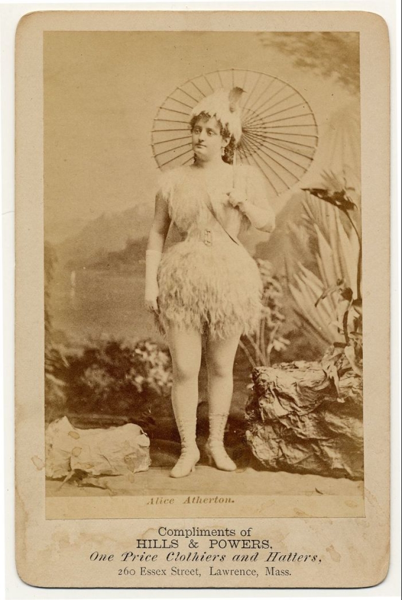 Bailarines burlescos de la época victoriana