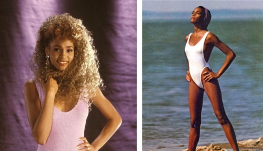 Belleza con una voz mágica: fotos raras de un joven Whitney Houston a partir de la década de 1980 años