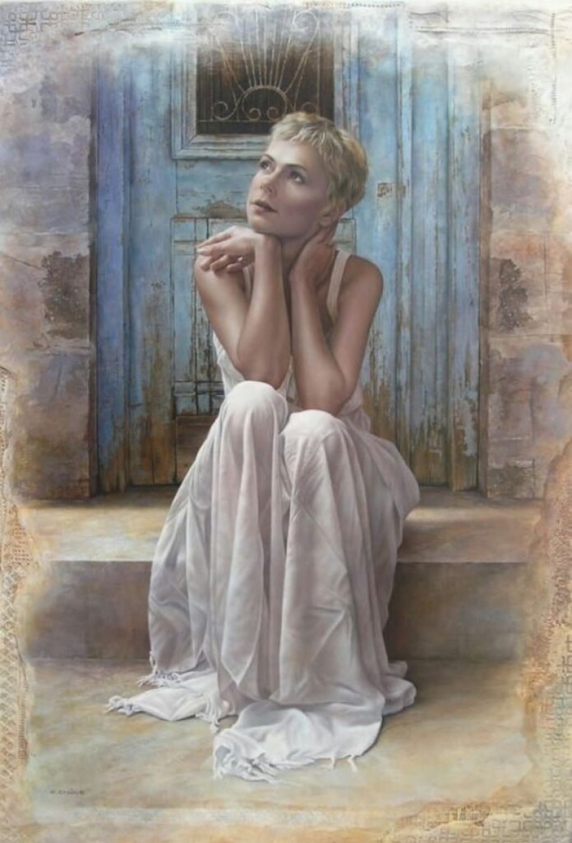 Belleza femenina en pinturas inusuales de Pascal Chauvet Belleza femenina en pinturas inusuales de Pascal Chauvet
