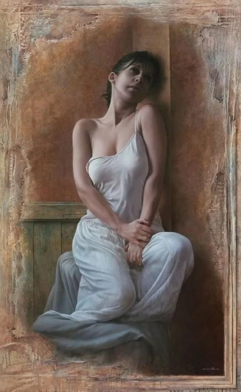 Belleza femenina en pinturas inusuales de Pascal Chauvet Belleza femenina en pinturas inusuales de Pascal Chauvet