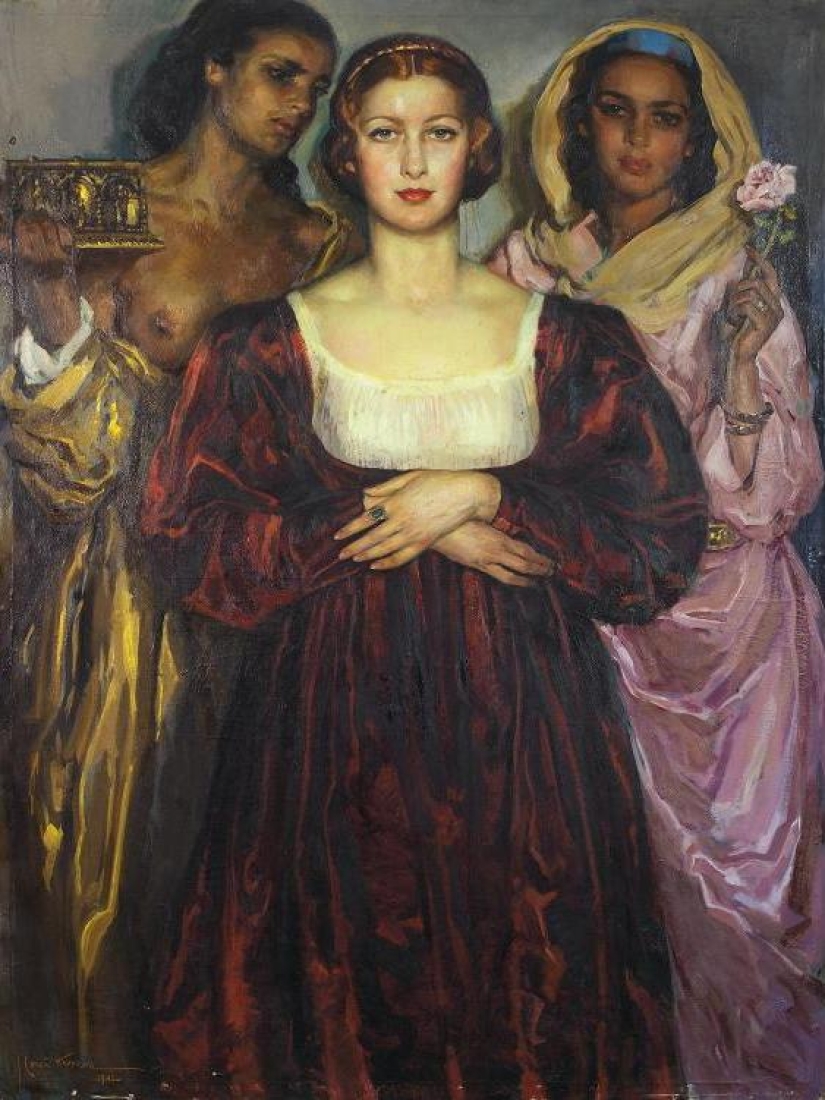 Bellezas candentes del sur en retratos de José Cruz Herrera Bellezas candentes del sur en retratos de José Cruz Herrera