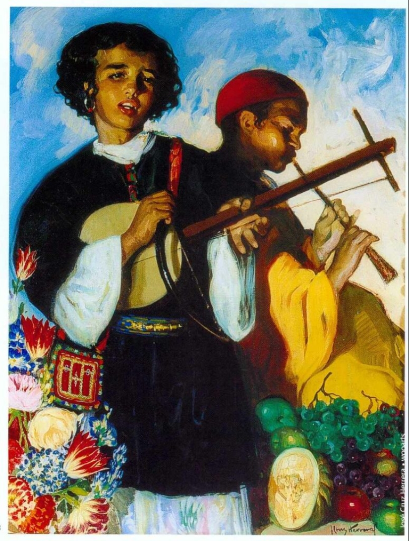 Bellezas candentes del sur en retratos de José Cruz Herrera Bellezas candentes del sur en retratos de José Cruz Herrera