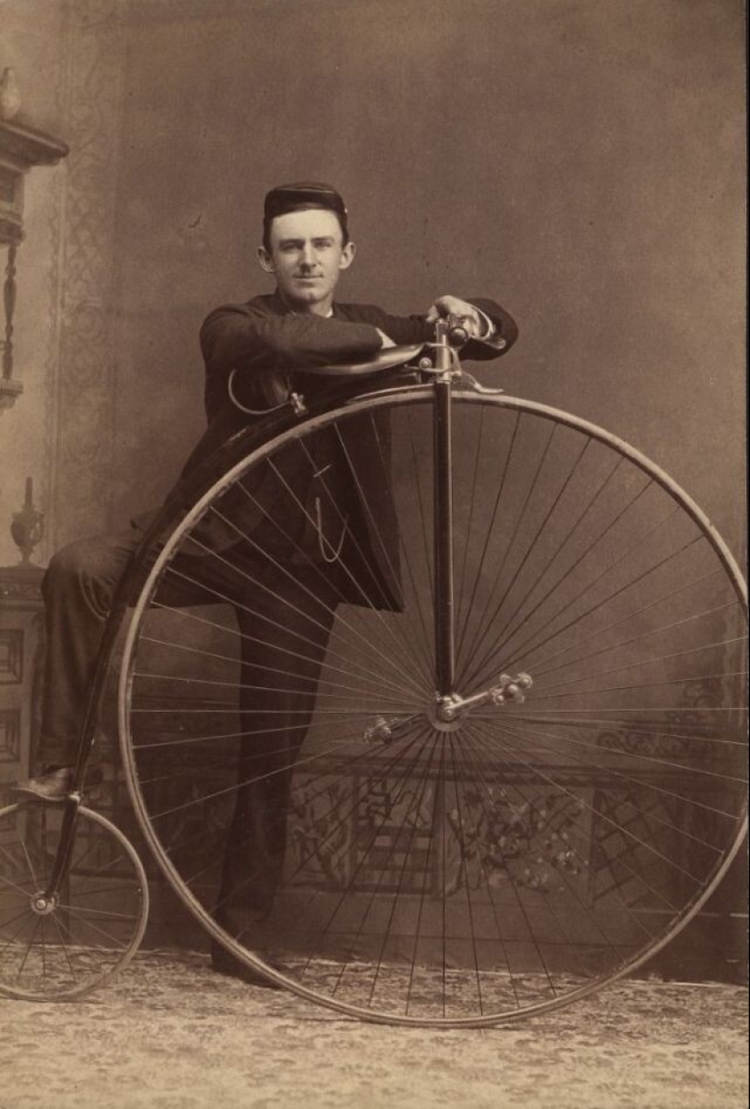 Bicycle History: The Penny-Farthing, or High Wheel