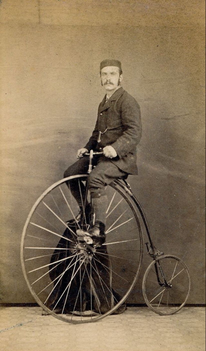 Bicycle History: The Penny-Farthing, or High Wheel